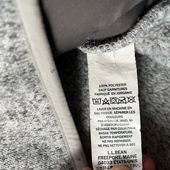 L.L.Bean Hooded Sweater Fleece Pullover XS - Picture 6 of 13